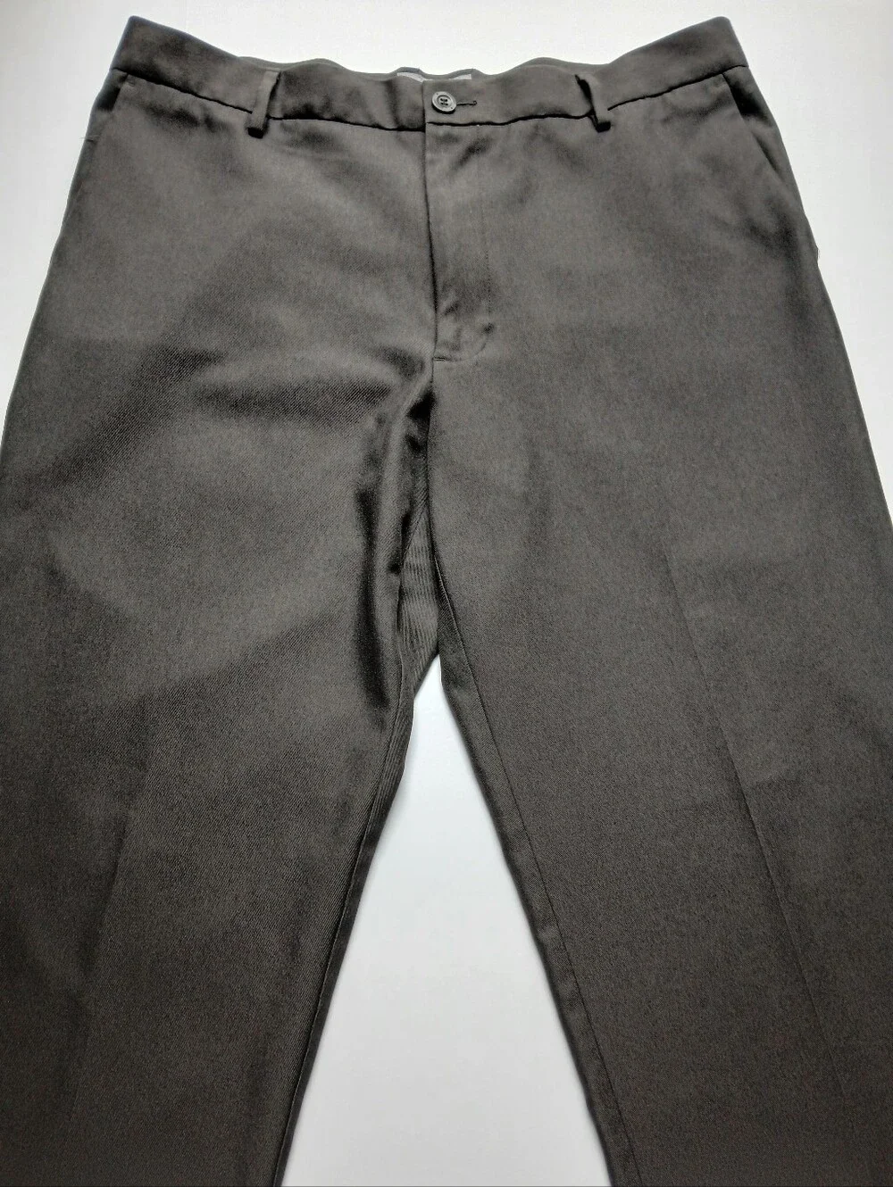 Dockers Pants Mens 36x34 Grey D2 Straight Fit Flat Front, No Cuff